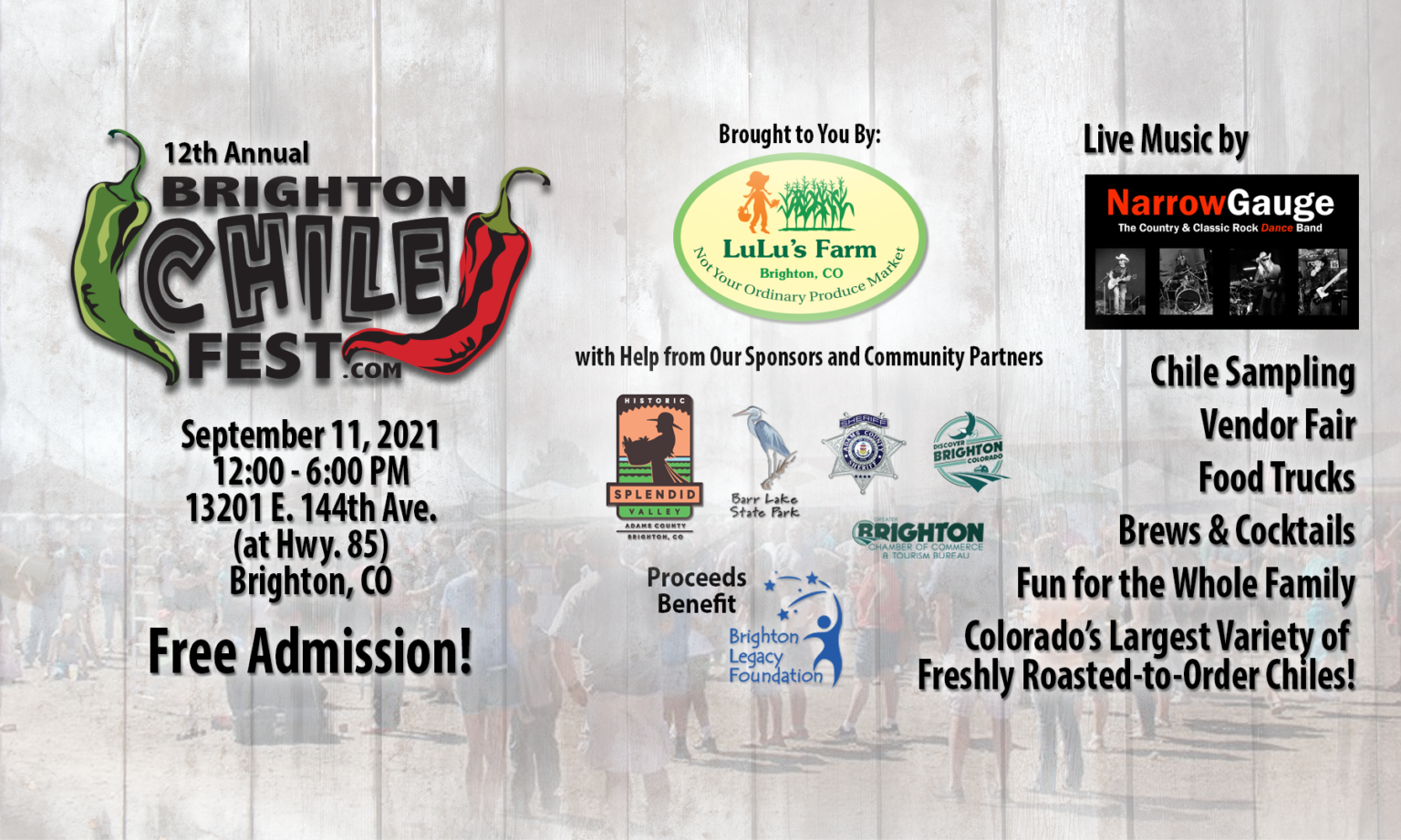 Contact Brighton Chile Fest (formerly Denver Chili Fest)